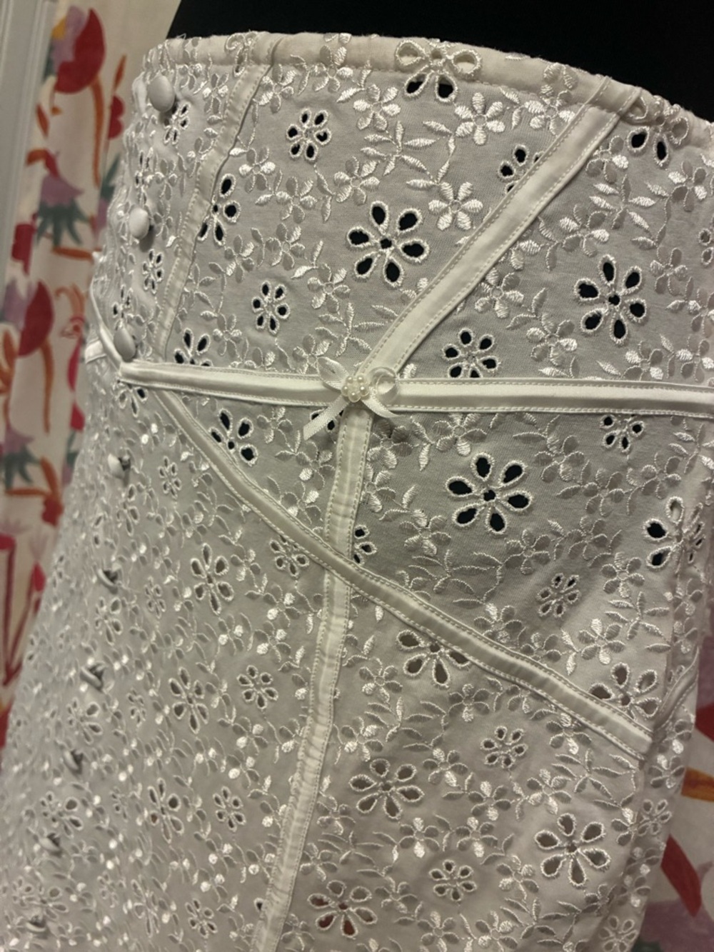 New For Love & Lemons Sophie Eyelet MiniSkirt in Size XL - Picture 7 of 17